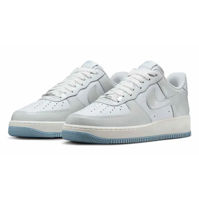 Nike Air Force 1 07 Sail Light Armoury Blue Front