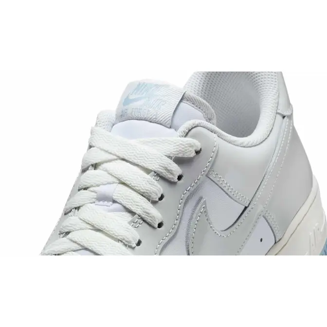 Nike Air Force 1 07 Sail Light Armoury Blue Side
