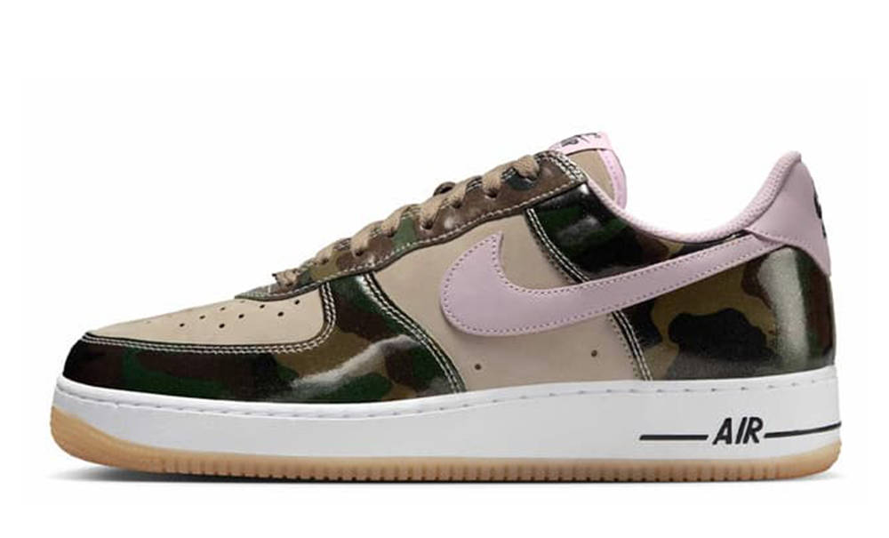 Nike Air Force 1 Low Patent Leather Camo Pink