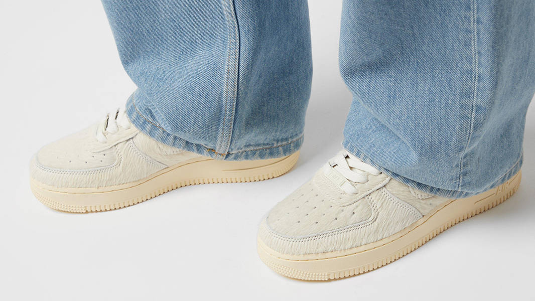 Nike Air Force 1 Low Pony Hair II7398-100 on feet