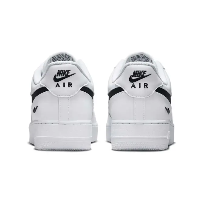 Nike Air Force 1 Low Ripstop Swoosh White Black Back