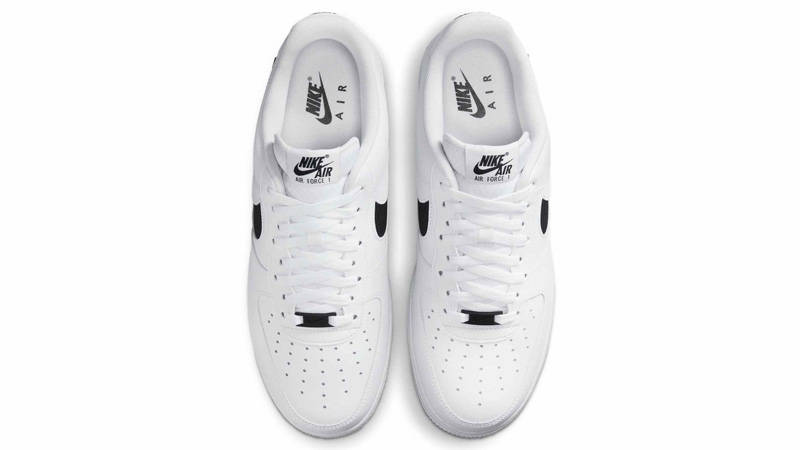 Nike Air Force 1 Low Ripstop Swoosh White Black Middle