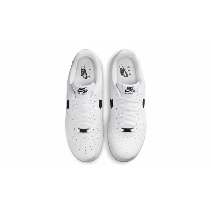 Nike Air Force 1 Low Ripstop Swoosh White Black Middle