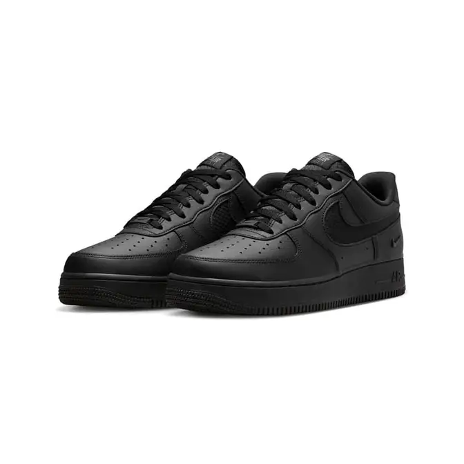 Nike Air Force 1 Low Triple Black Ripstop IH4452-001 front