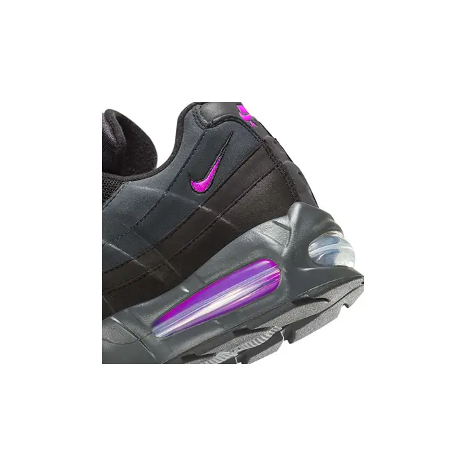 Nike Air Max 95 Black Vivid Purple IH4457-001 heel