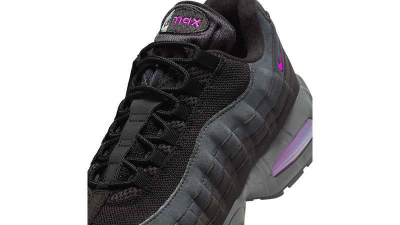 Nike Air Max 95 Black Vivid Purple IH4457-001 tongue