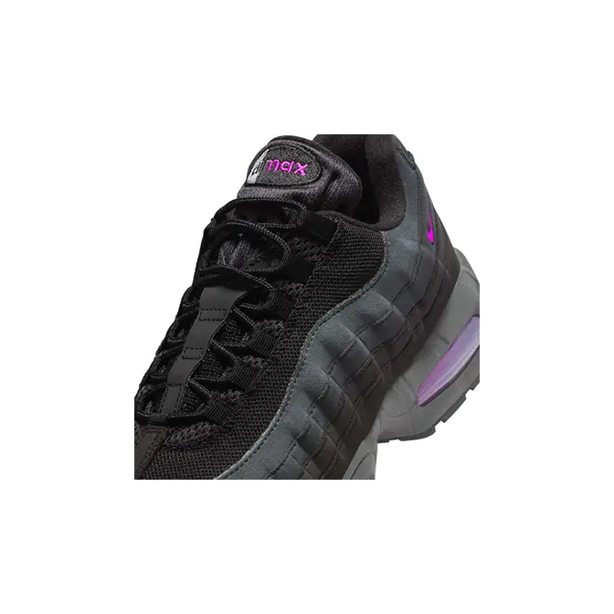 Nike Air Max 95 Black Vivid Purple IH4457-001 tongue