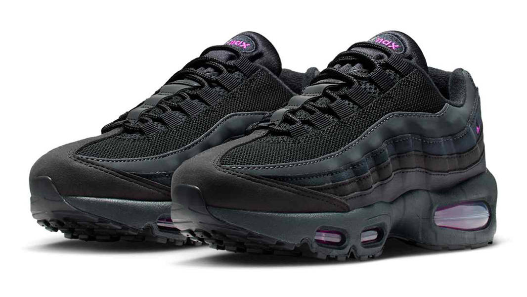 Nike Air Max 95 GS Black Vivid Purple IH4476-001 Side