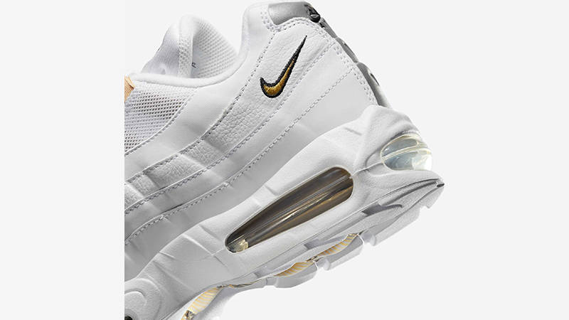 Nike Air Max 95 OG White Metallic Gold IB1667-101 heel