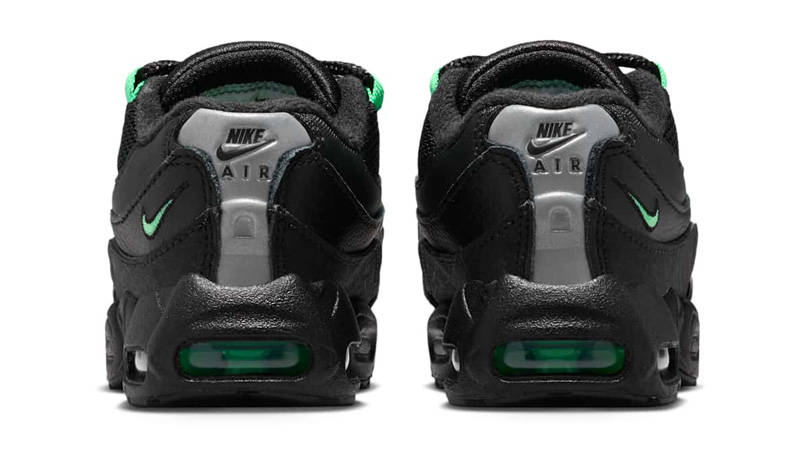 Nike Air Max 95 Recraft Toddler Black Green Shock Back