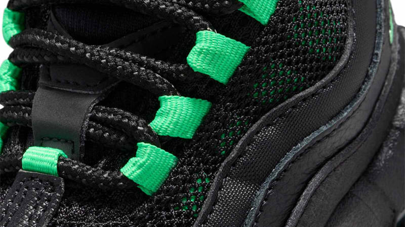 Nike Air Max 95 Recraft Toddler Black Green Shock Top