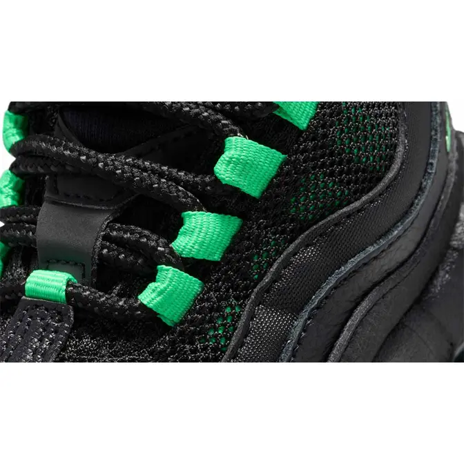 Nike Air Max 95 Recraft Toddler Black Green Shock Top