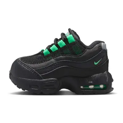 Nike Air Max 95 Recraft Toddler Black Green Shock