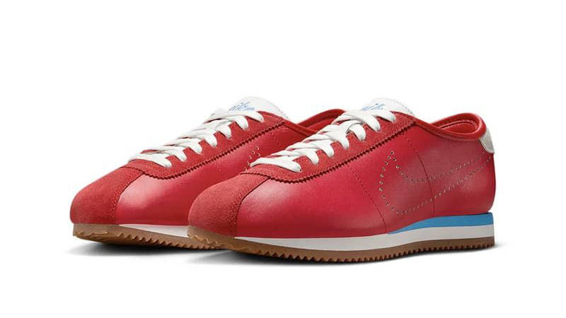 all red leather nike cortez