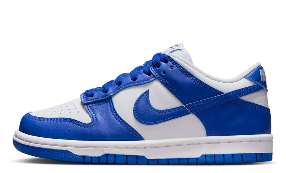 Nike Dunk Low GS White Hyper Royal