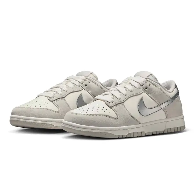 Nike Dunk Low Silver Swoosh Light Bone II7651-133 Side