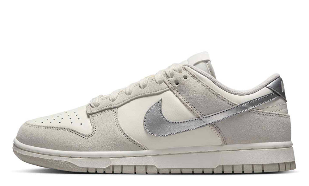 Nike Dunk Low Silver Swoosh Light Bone II7651-133