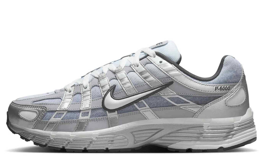 Nike P-6000 Metallic Silver Wolf Grey