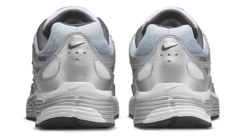 Nike P-6000 Metallic Silver Wolf Grey Back