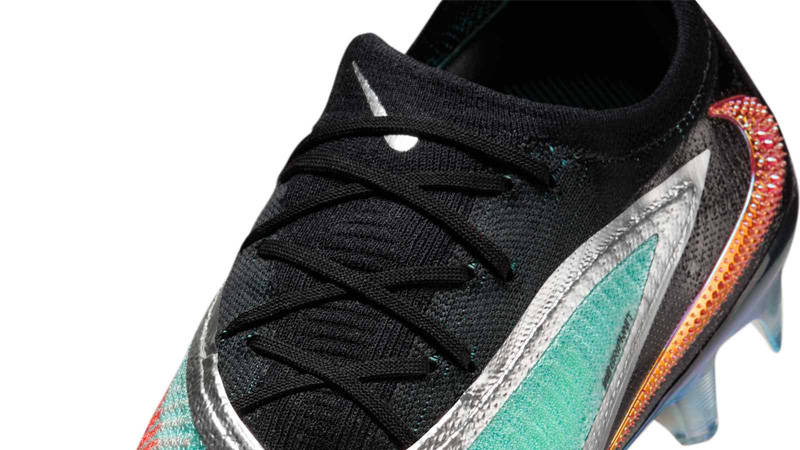 Nike Phantom 6 Low Elite FG Chrome Black Side