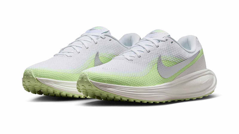 Nike Revolution 8 White Silver Volt HJ8485-100 front