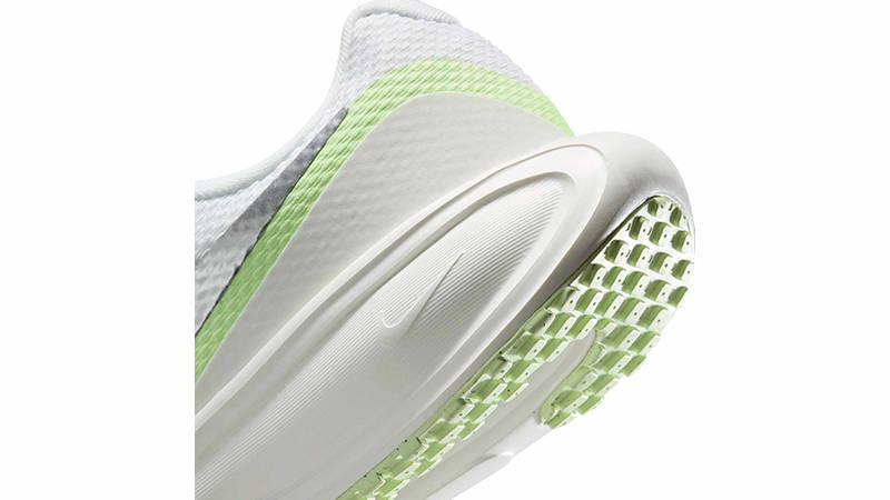 Nike Revolution 8 White Silver Volt HJ8485-100 heel