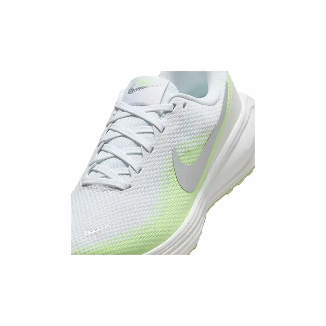 Nike Revolution 8 White Silver Volt HJ8485-100 tongue