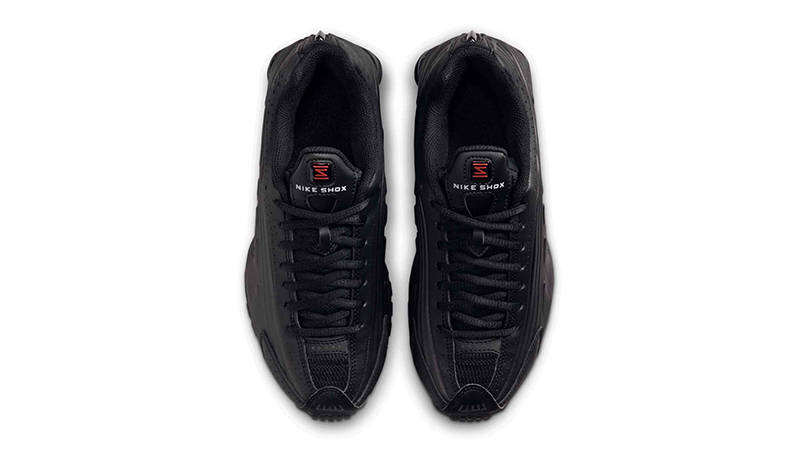 Nike Shox R4 GS Black Bright Crimson CW2626-003 Top
