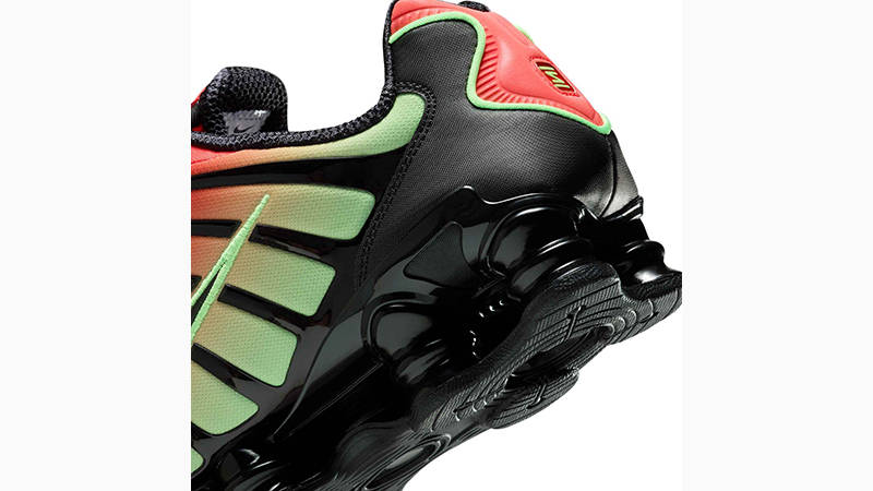 Nike Shox TL Light Crimson Volt AV3595-601 heel