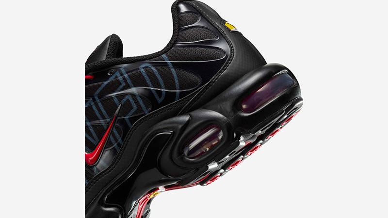 Nike TN Air Max Plus Tuned Air Black Red IH4459-001 heel