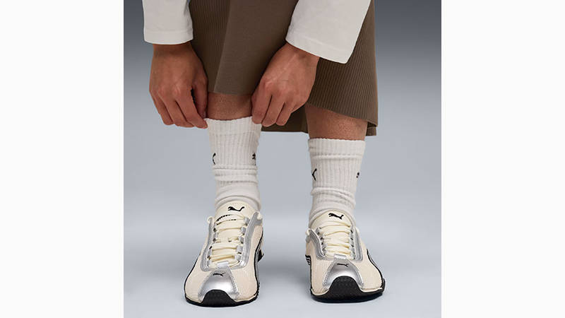 PUMA H-Street OG Frosted Ivory Silver 403692-05 on foot