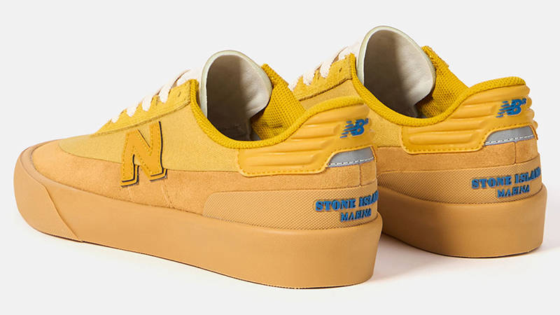Stone Island x New Balance Numeric 272 Yellow Side 1