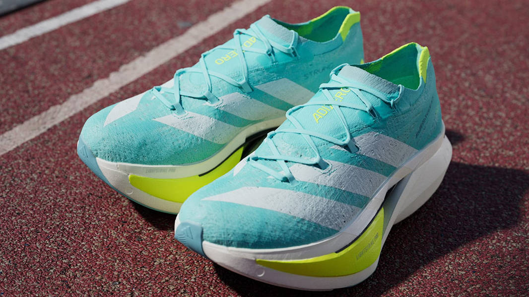 adidas Adizero Prime X3 STRUNG Flash Aqua JR2598 Front