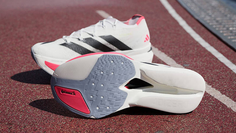 adidas Adizero Prime X3 STRUNG White Lucid Red JR2597 Bottom