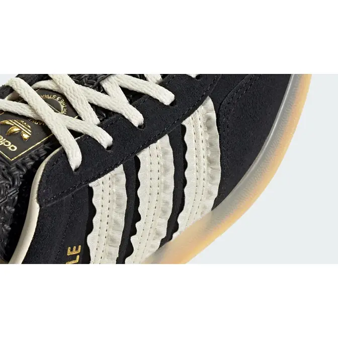 Adidas Ruffle adidas Gazelle Indoor Ruffle Stripes Black | JS1412 | The Sole Supplier