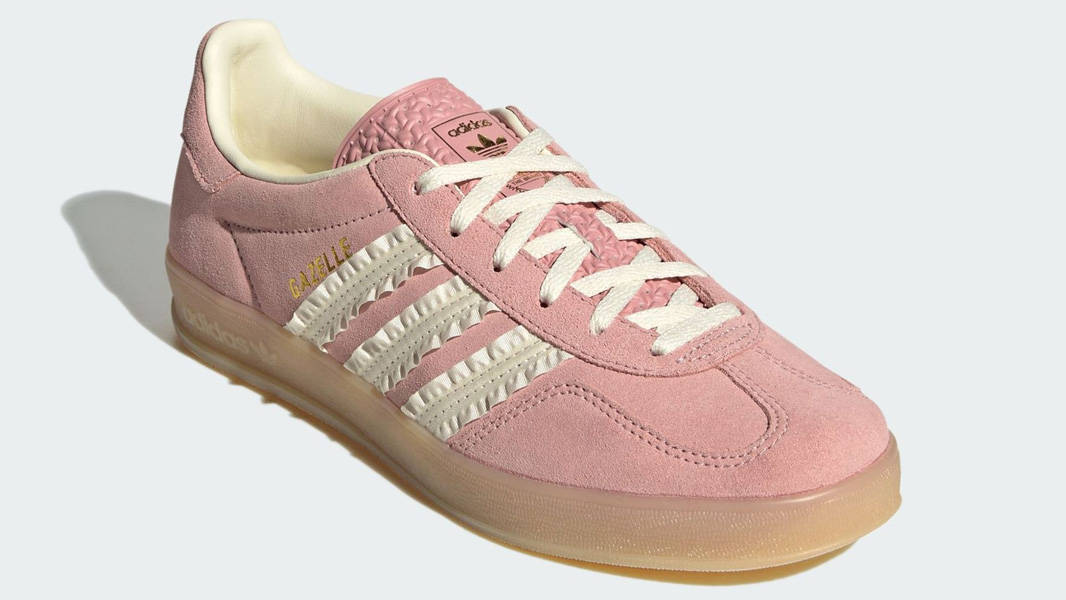 adidas Gazelle Indoor Ruffle Stripes Pink JS1413 The Sole Supplier
