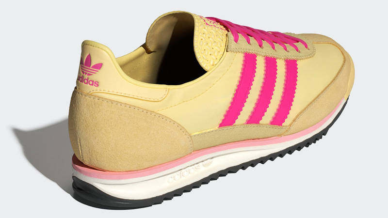 adidas SL 72 OG Almost Yellow Shock Pink Back