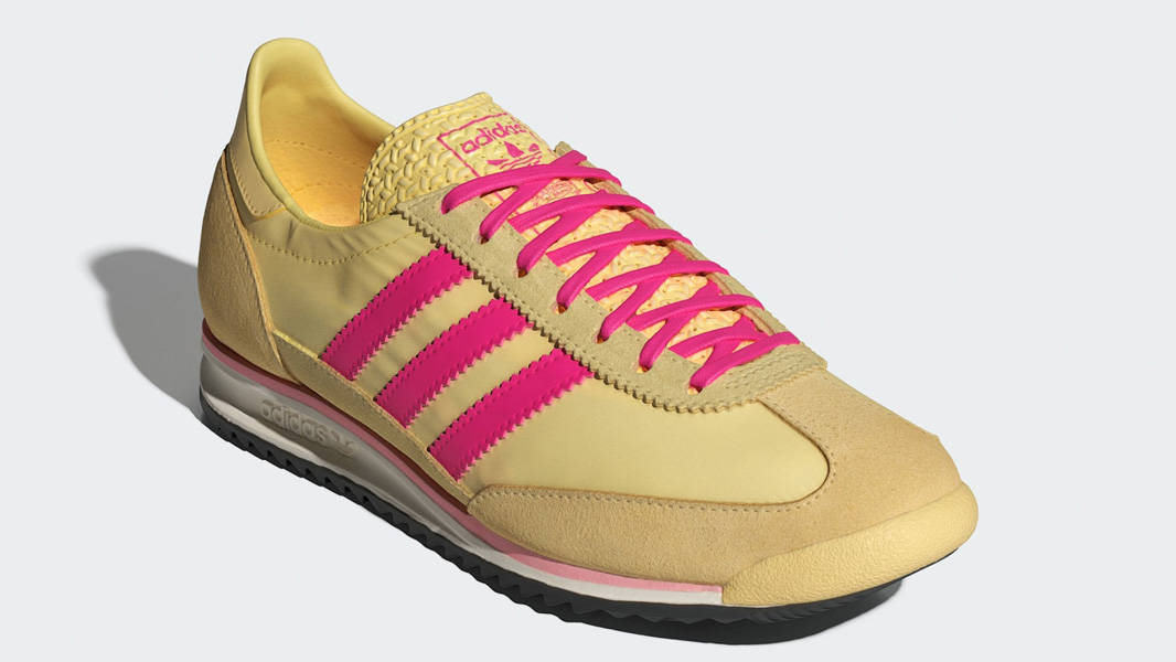 adidas SL 72 OG Almost Yellow Shock Pink Front