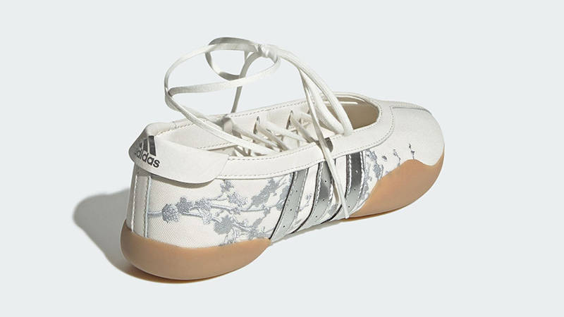 adidas Taekwondo Mei Ballet White Silver Floral JQ9677 back