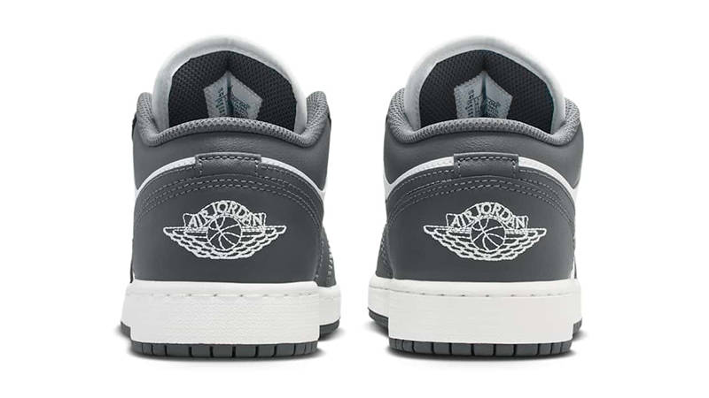 Air Jordan 1 Low GS Iron Grey Summit White 553560-044 Back