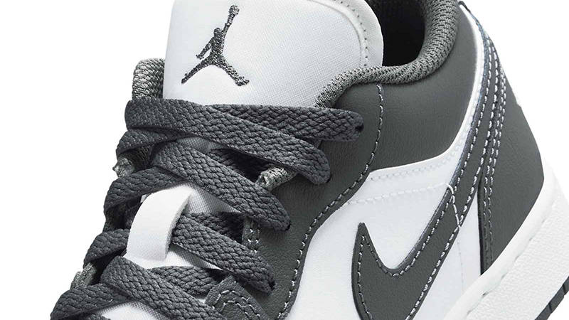 Air Jordan 1 Low GS Iron Grey Summit White 553560-044 Detail