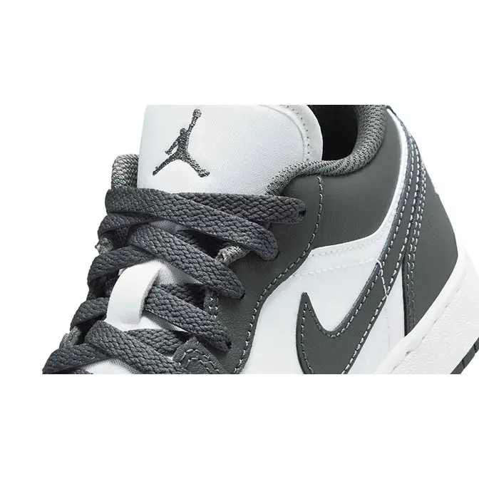 Air Jordan 1 Low GS Iron Grey Summit White 553560-044 Detail