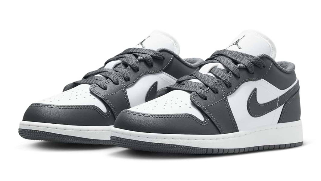 Air Jordan 1 Low GS Iron Grey Summit White 553560-044 Side