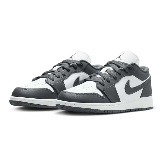 Air Jordan 1 Low GS Iron Grey Summit White 553560-044 Side
