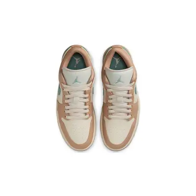 Air Jordan 1 Low Light Orewood Brown Hemp Middle
