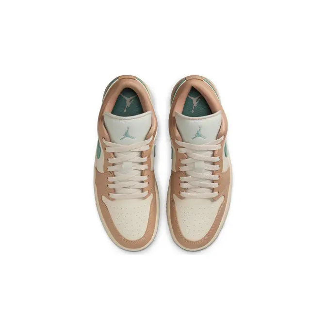 Air Jordan 1 Low Light Orewood Brown Hemp Middle