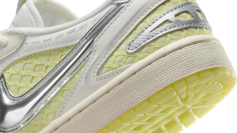 Air Jordan 1 Low Method of Make V3 Luminous Green Closeup