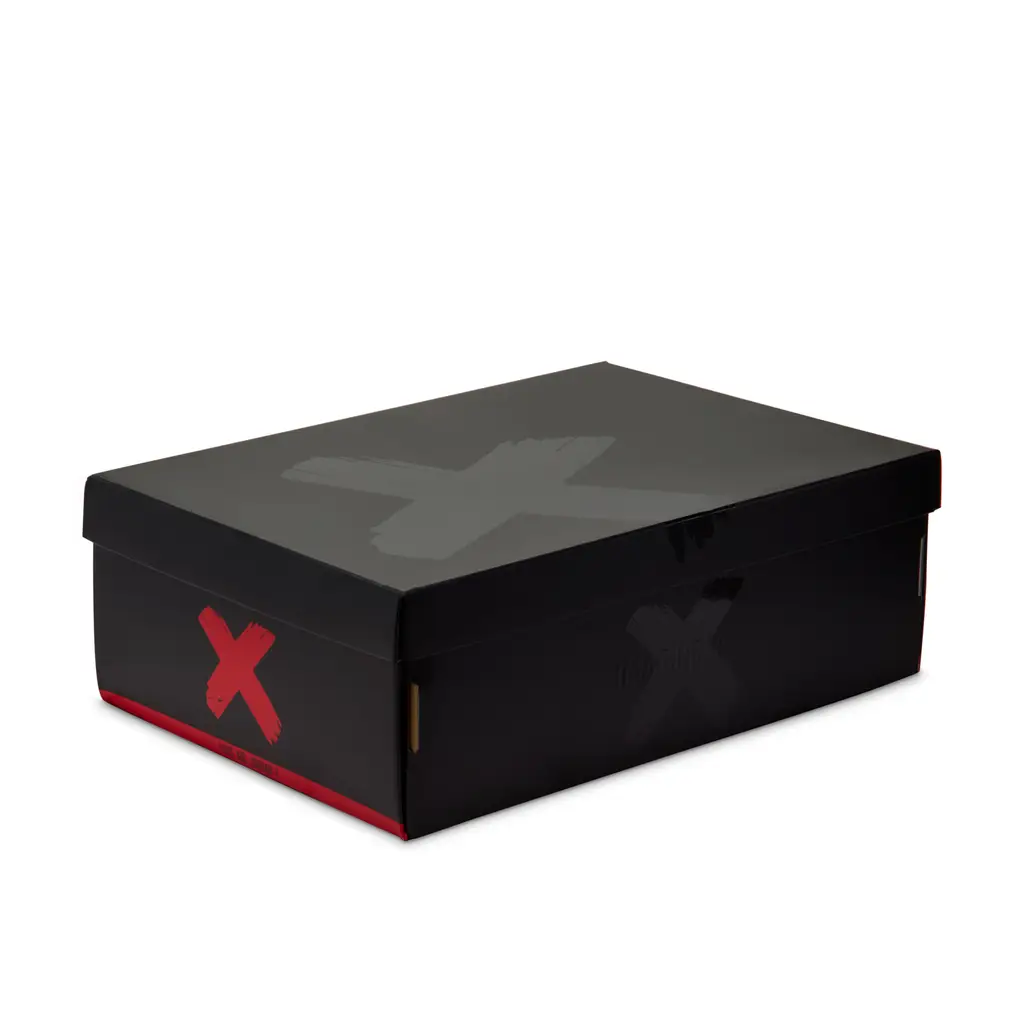Air Jordan 1 Low OG Banned special packaging showing Banned box and extra laces with IMAGINE IF aglets