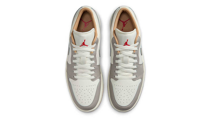 Air Jordan 1 Low Sail College Grey 553558-169 Top