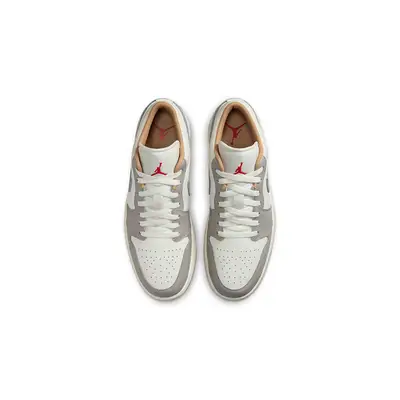 Air Jordan 1 Low Sail College Grey 553558-169 Top